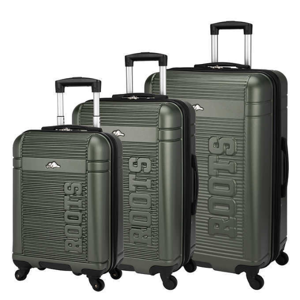 ROOTS HARD SHELL ROLLING LUGGAGE SUITCASE (USED)
