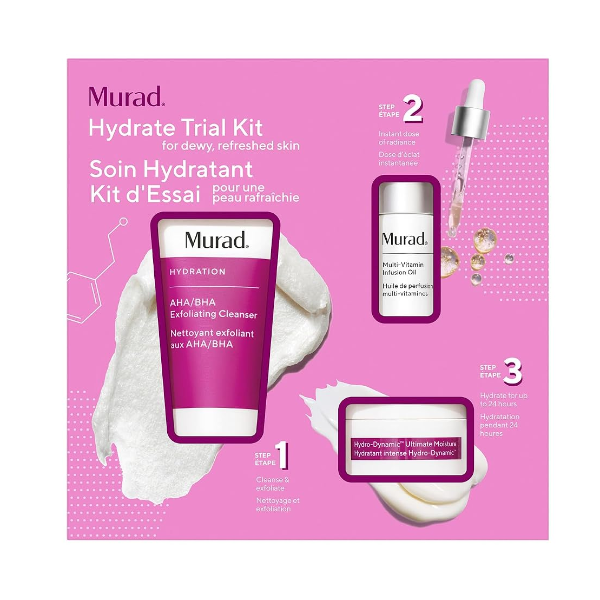 MURAD HYDRATE TRIAL KIT - MOISTURIZING DAILY SKINCARE SET -N