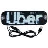 Image 1 : LIGHT SIGNS FOR CAR, LED WORD LIGHT SIGN WITH USB PLUG, DECAL STICKERS ON CAR WINDOW (WHITE)