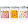Image 1 : ANKOU POP AIRTIGHT FOOD STORAGE CONTAINERS WITH LIDS- 3 PCS STACKABLE