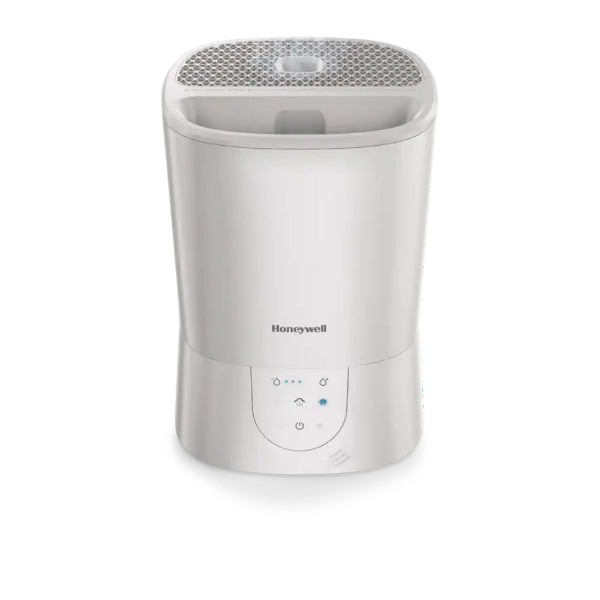 HONEYWELL TOP-FILL WARM MIST AIR HUMIDIFIER WITH HUMIDISTAT (SLIGHTLY USED)
