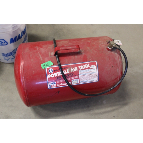 Midwest Air Technologies Portable 12-Gallon Air Tank