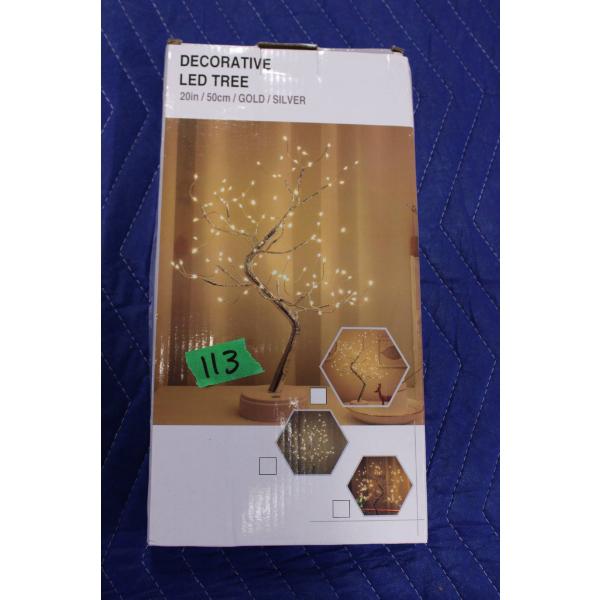 Decorative LED Tree with Gold & Silver Finish
