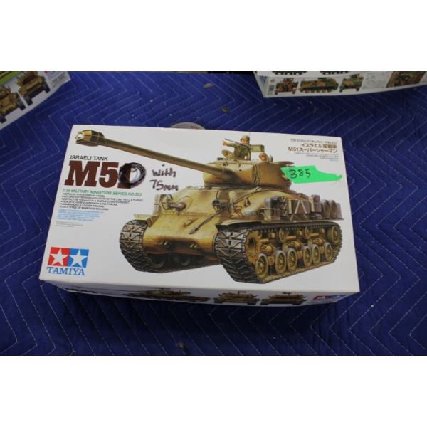 Tamiya 1:35 Scale Military Model Set Israeli Tank M50 with 75mm