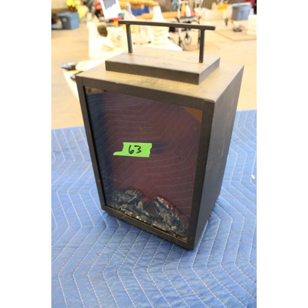 Portable Electric Fireplace Lamp (Battery Powered)