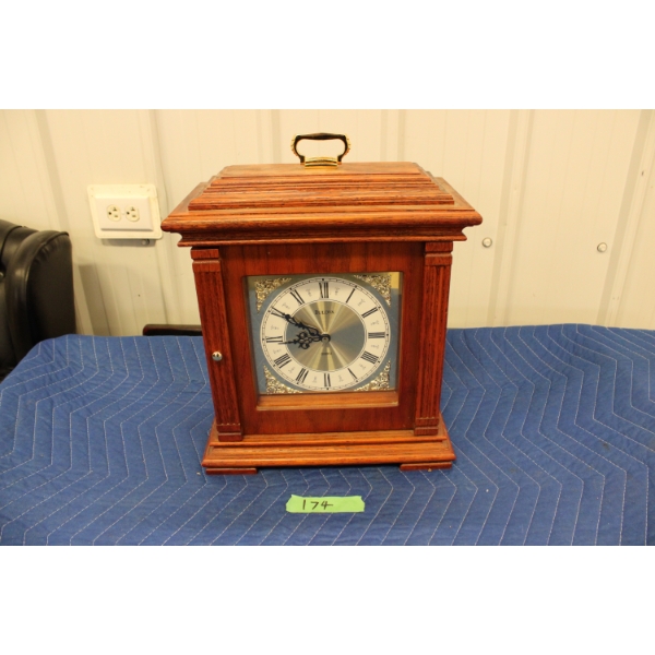 Bulova Clock and Jewelry Box