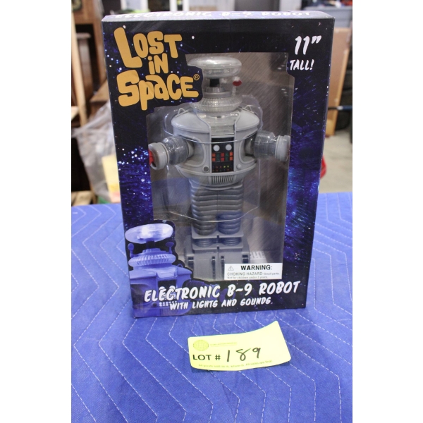 Lost in Space Electronic B-9 Robot with Lights and Sounds, 11 Inches Tall
