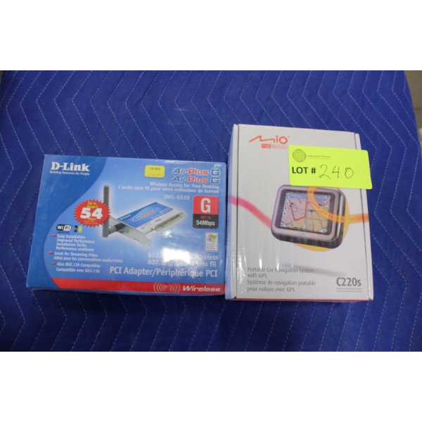 D Link Wireless Adapter and GPS System
