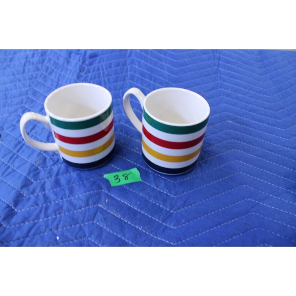 Set of Two Hudson's Bay Company Coffee Mugs