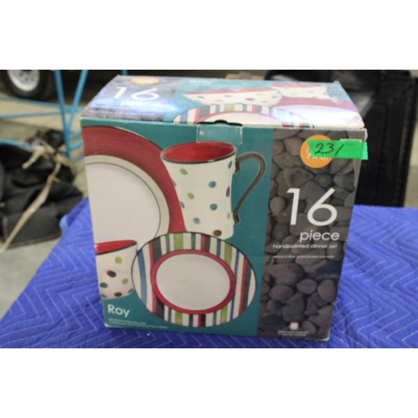 16pc Hand Painted Dining Set