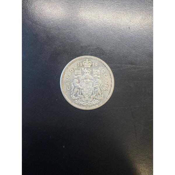 1959 Canadian 50 Cent Piece