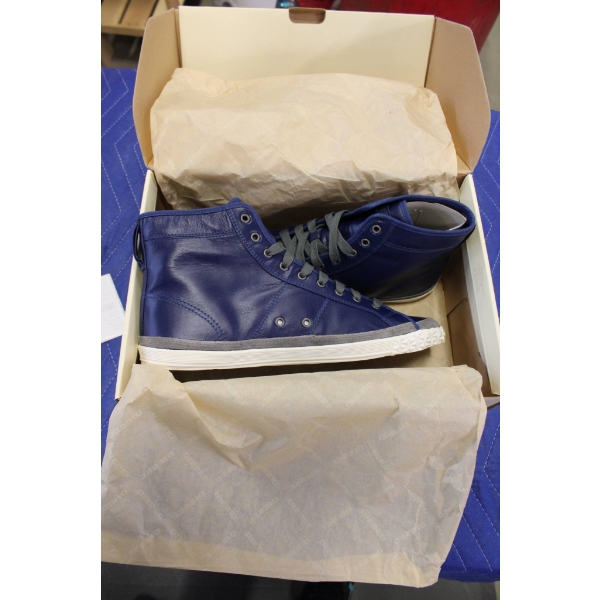 Diesel men's high-top sneakers in blue, model FancyMid. Size US 12 (EUR 46). 