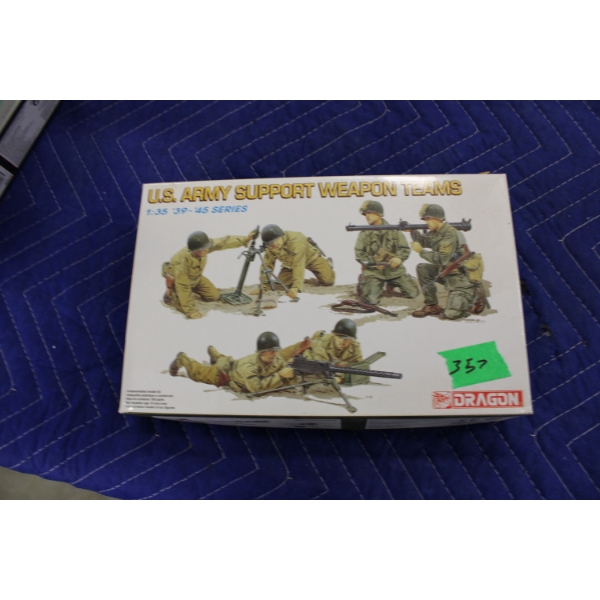 Dragon 1:35 Scale Military Model Set Modern Machine Gun Set