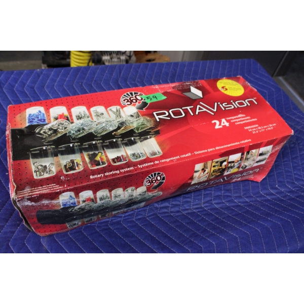 RotaVision 24-Bin Rotary Storage System in Original Packaging
