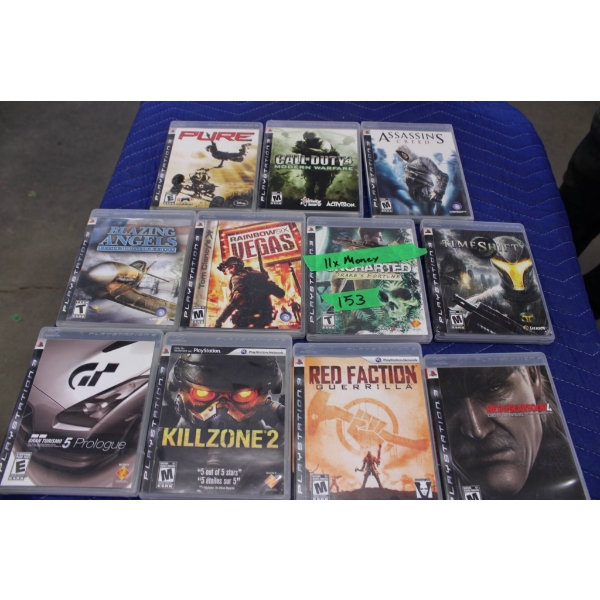 12 PlayStation 3 Video Games Including Popular Titles (11x Money)
