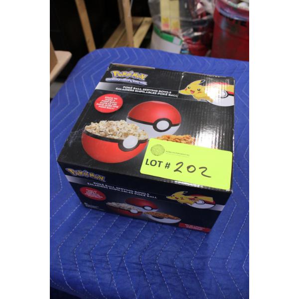 Pokemon-Themed Serving Bowl Set in Original Packaging

