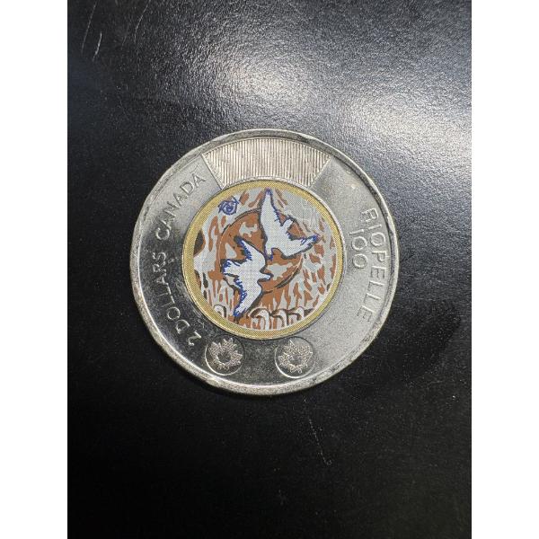 Canada 2 Dollar Coin - 100th Anniversary - Birth of Jean Paul Riopelle 