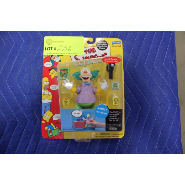 The Simpsons Krusty The Clown Interactive Action Figure

