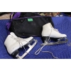 Image 1 : White Figure Skates with Carrying Bag
