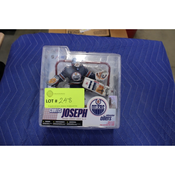 Curtis Joseph Edmonton Oilers Action Figure in Original Packaging
