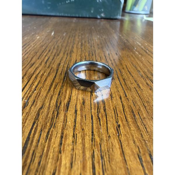 Men's Tungsten Geometric Ring