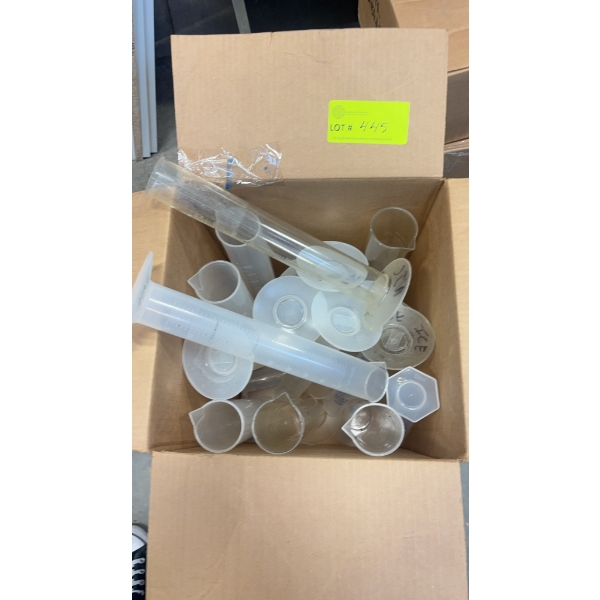 APPROXIMATELY 15 GRADUATED CYLINDERS
