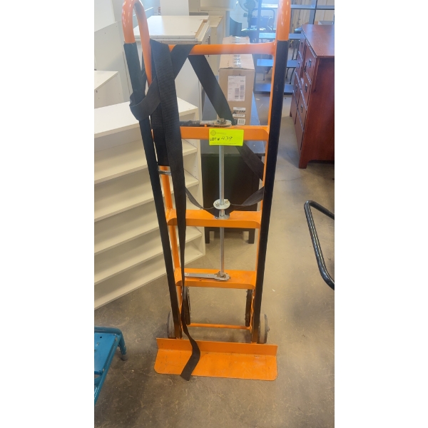 HEAVY DUTY ORANGE HAND TRUCK DOLLY
