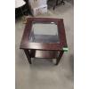 Image 1 : Glass Top End Table