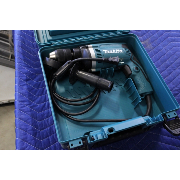 Makita Corded Drill with Case and Accessories
