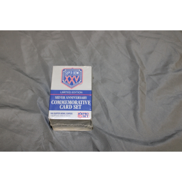 Pro-Set Super Bowl XXV Limited Edition Silver Anniversary Commemorative Card Set