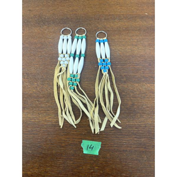 Beaded Leather Keychains (3x Money)