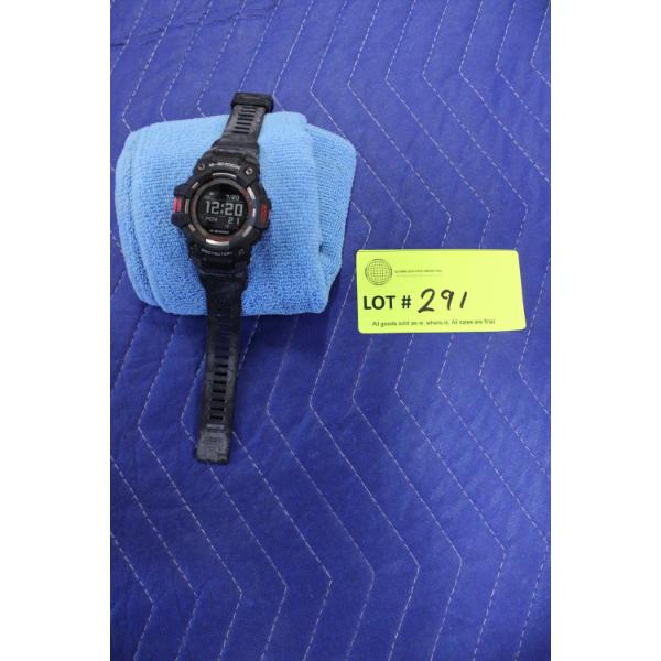 G-Shock Wristwatch with Digital Display and Black Strap
