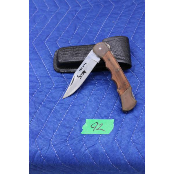 Invicta Pocket Knife and Sheath