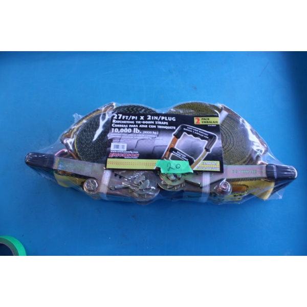 10,000 Capacity Ratchet Straps Set of 2