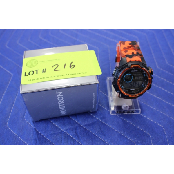 Armitron Digital Camouflage Watch with Original Box
