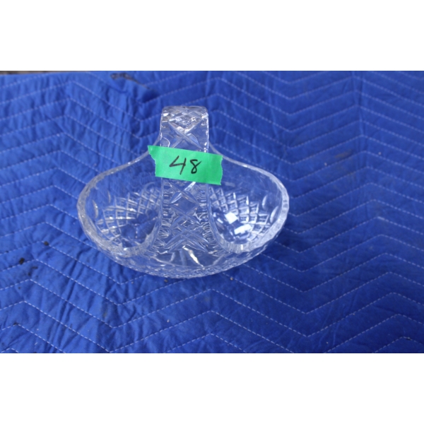 Crystal Serving Dish shaped as basket