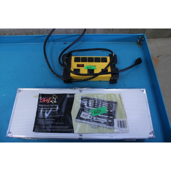 Barbecue Utensil Set and Power Bar