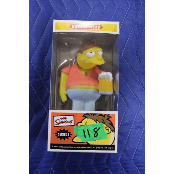 The Simpsons Series 3 Barney Gumble Bobblehead in Box
