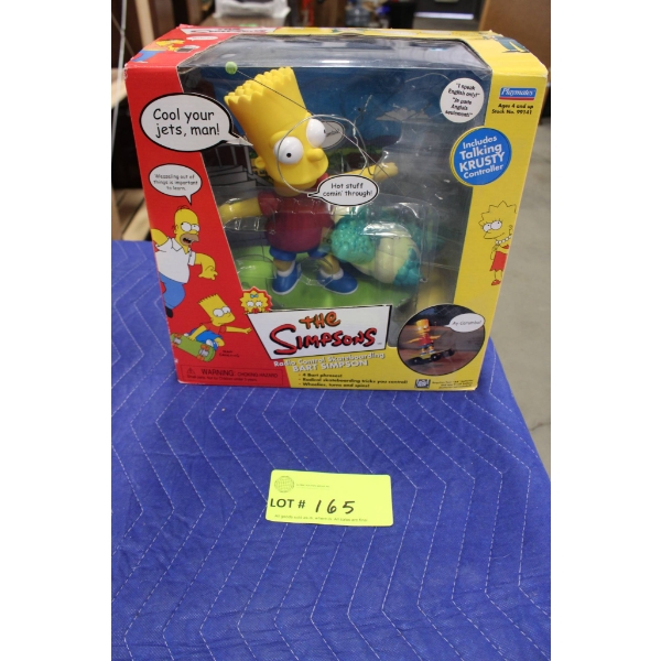 The Simpsons Talking Bart Simpson Figurine in Original Packaging
