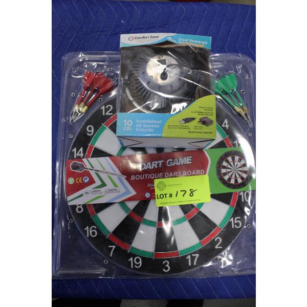Dart Game Set with Board and Darts
