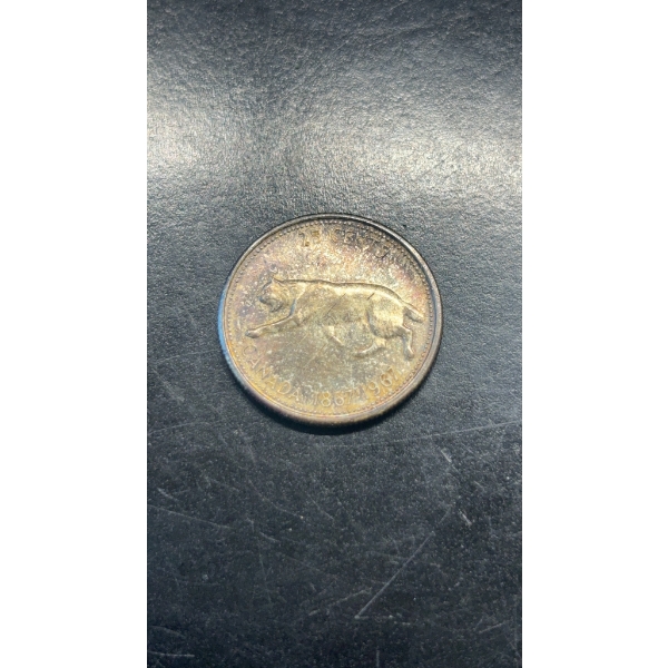 CANADA 1967 25 CENT RCM SILVER COIN
