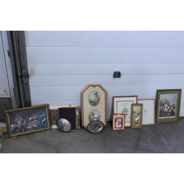 Lot of various photos and paintings