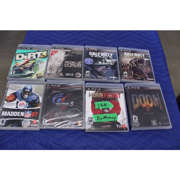 8 PS3 Video Games, Various Titles (8x Money)
