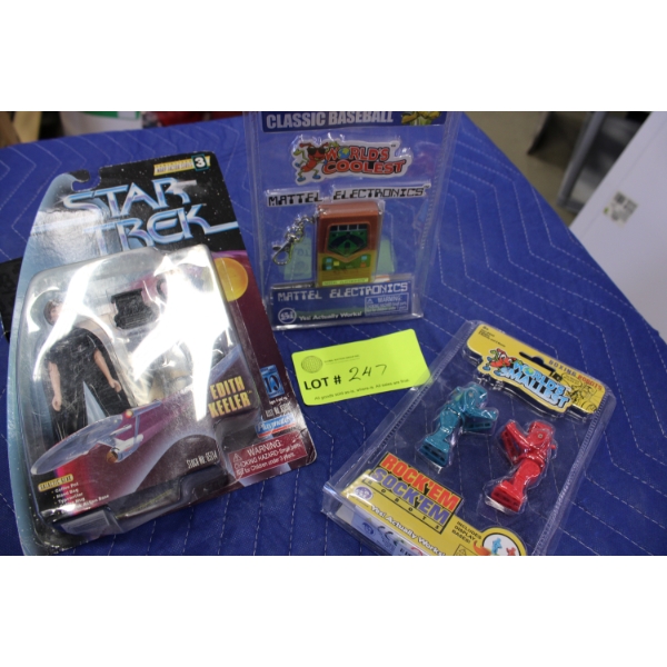 Collectible Star Trek Action Figure and Retro Electronic Games
