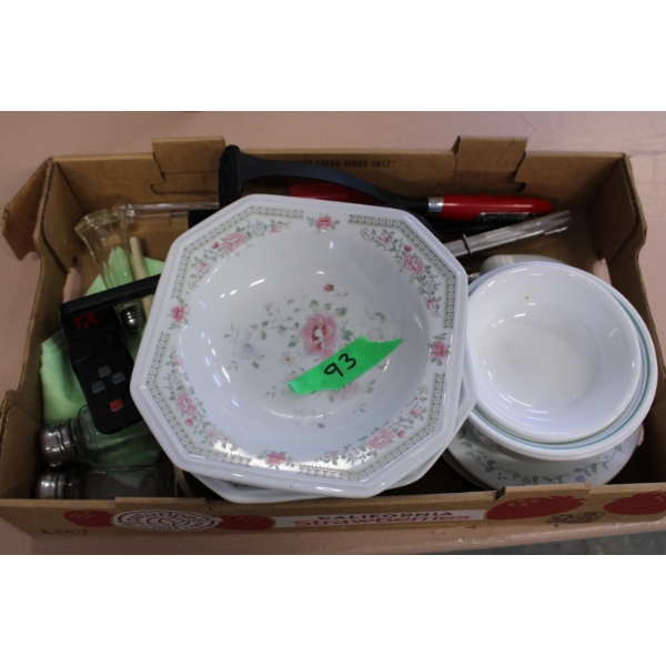 Ceramic Bowls and Household Items
