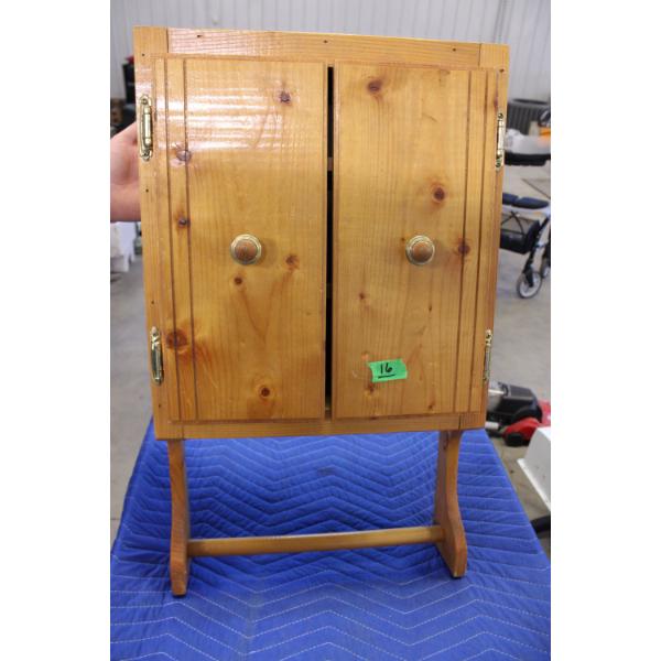 Wooden Wall Mount Cabinet and Towel Rack
