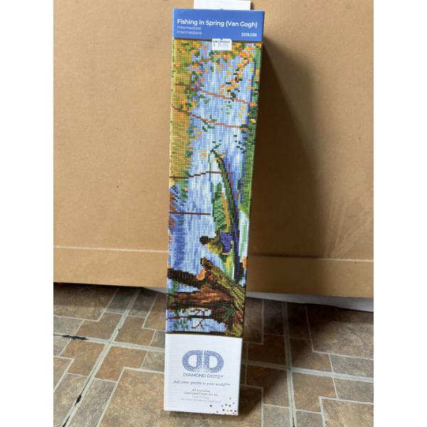 Diamond Dots Painting Set - Fishing In Spring (Van Gogh)