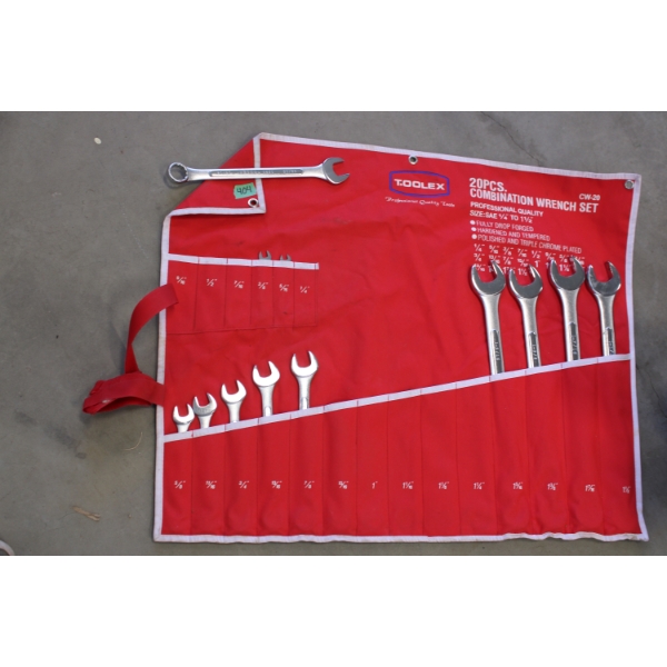 Combination Wrench Partial Set as Photographed