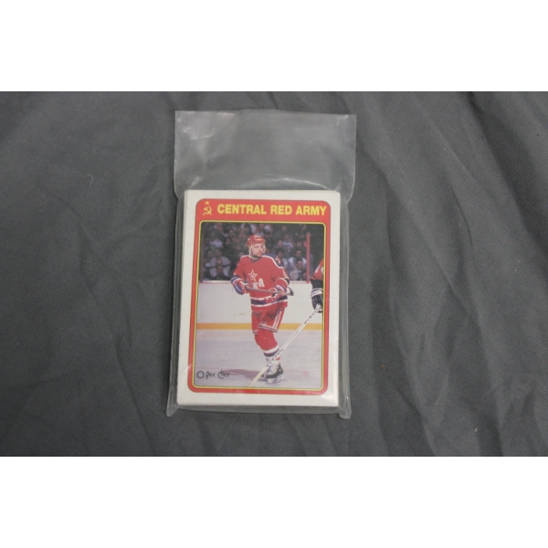 O-Pee-Chee Central Red Army Hockey Card Set