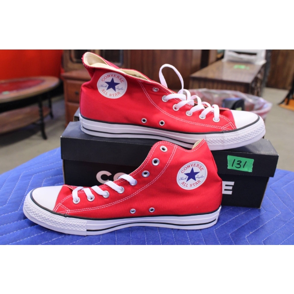 Converse Chuck Taylor All Star High Tops Red Size 12 with Box

